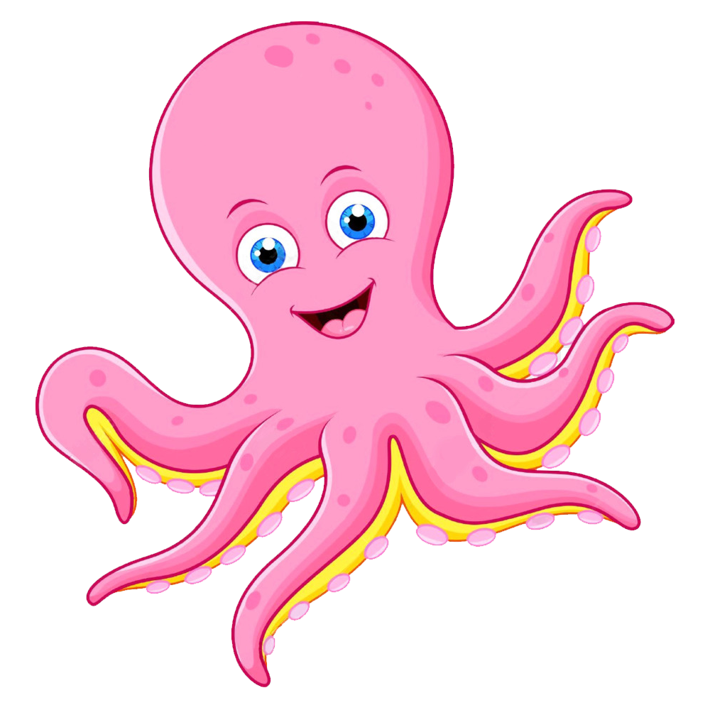 Cartoon Octopus  Transparent Image