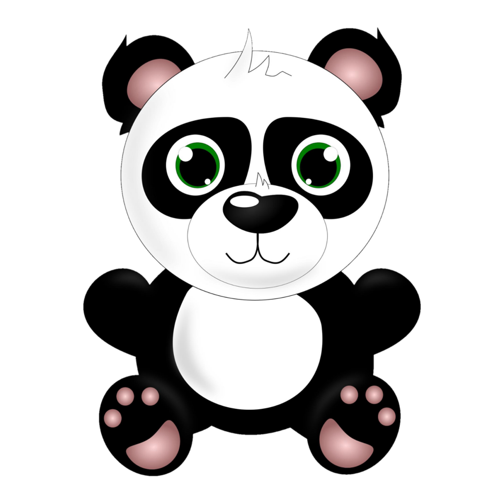 Cartoon Panda  Transparent Photo