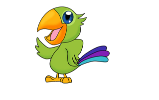 Cartoon Parrot PNG