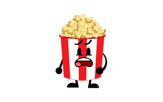 Cartoon Popcorn PNG
