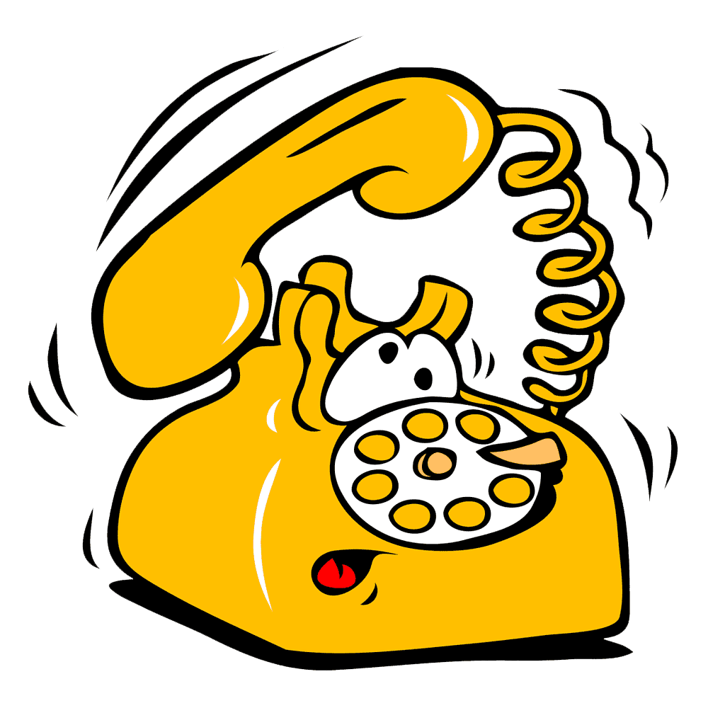 Cartoon Telephone  Transparent Clipart