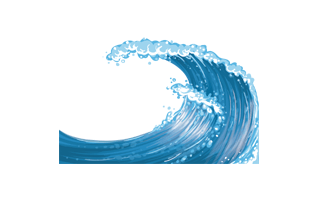 Cartoon Wave PNG