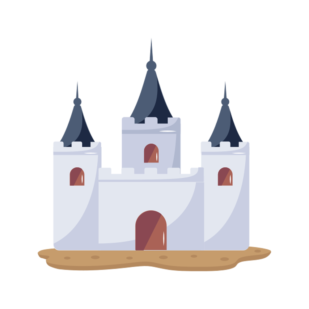 Castle House Free Sticker Transparent Image