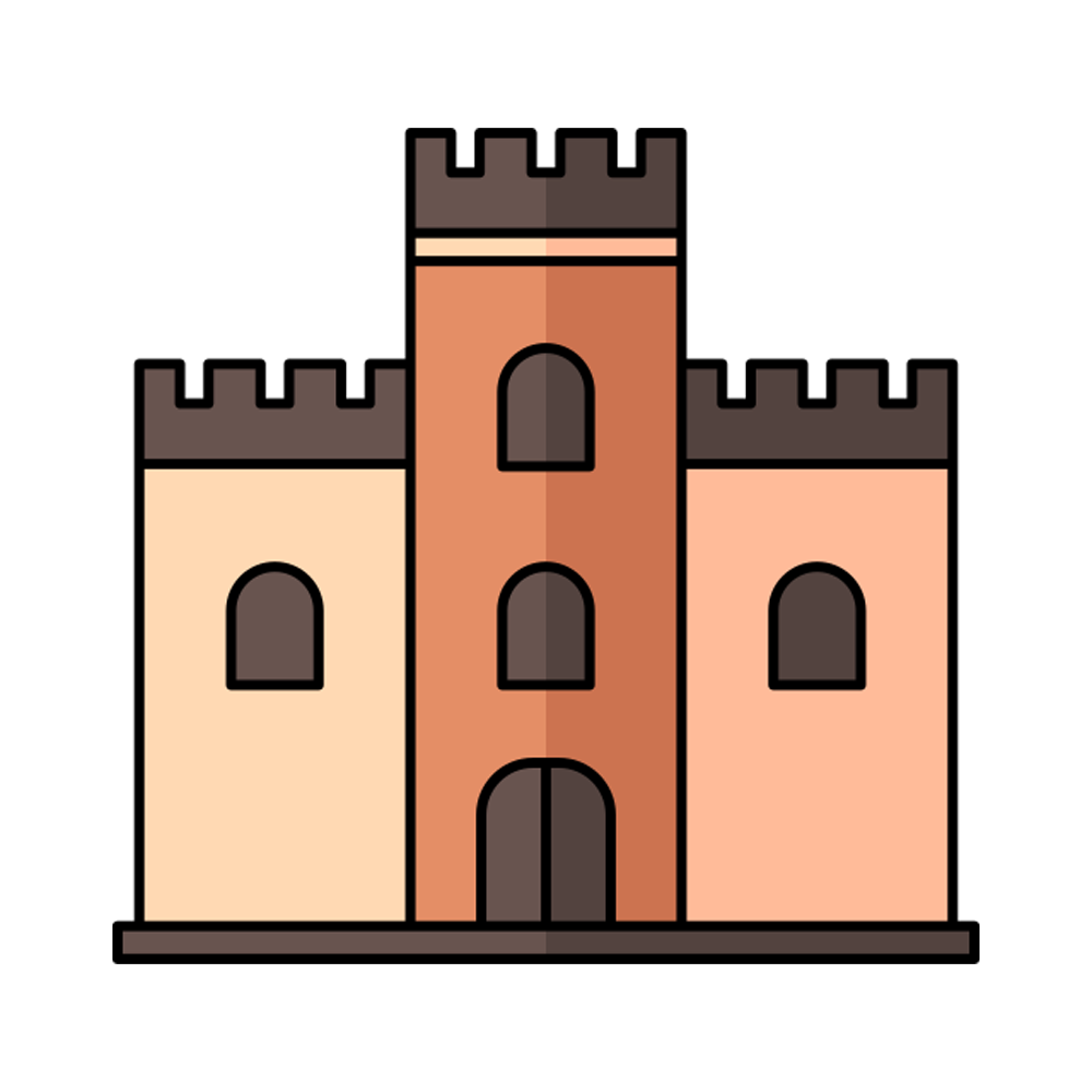 Castle House Free Sticker Transparent Clipart