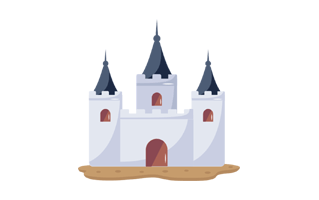Castle House Free Sticker PNG