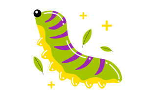 Caterpillar Sticker PNG