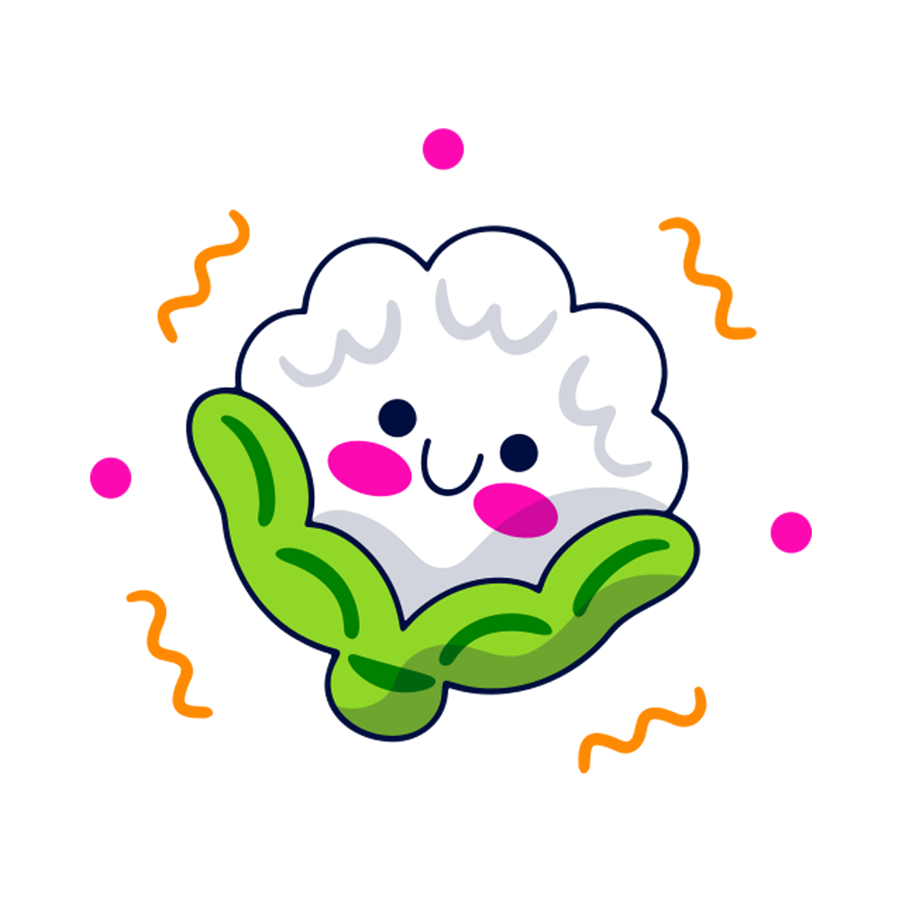 Cauliflower Free Sticker Transparent Image