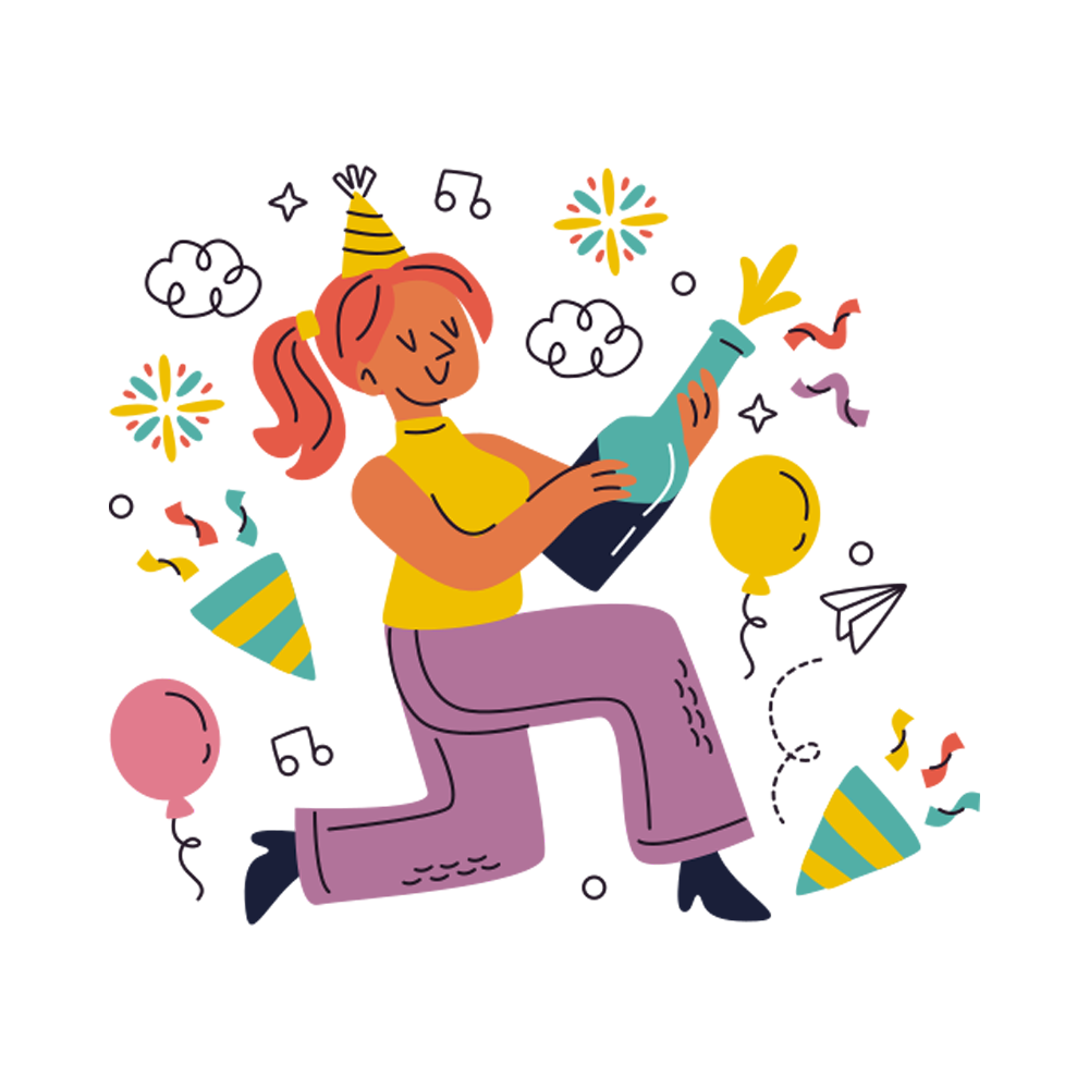 Celebrate Free Sticker Transparent Photo
