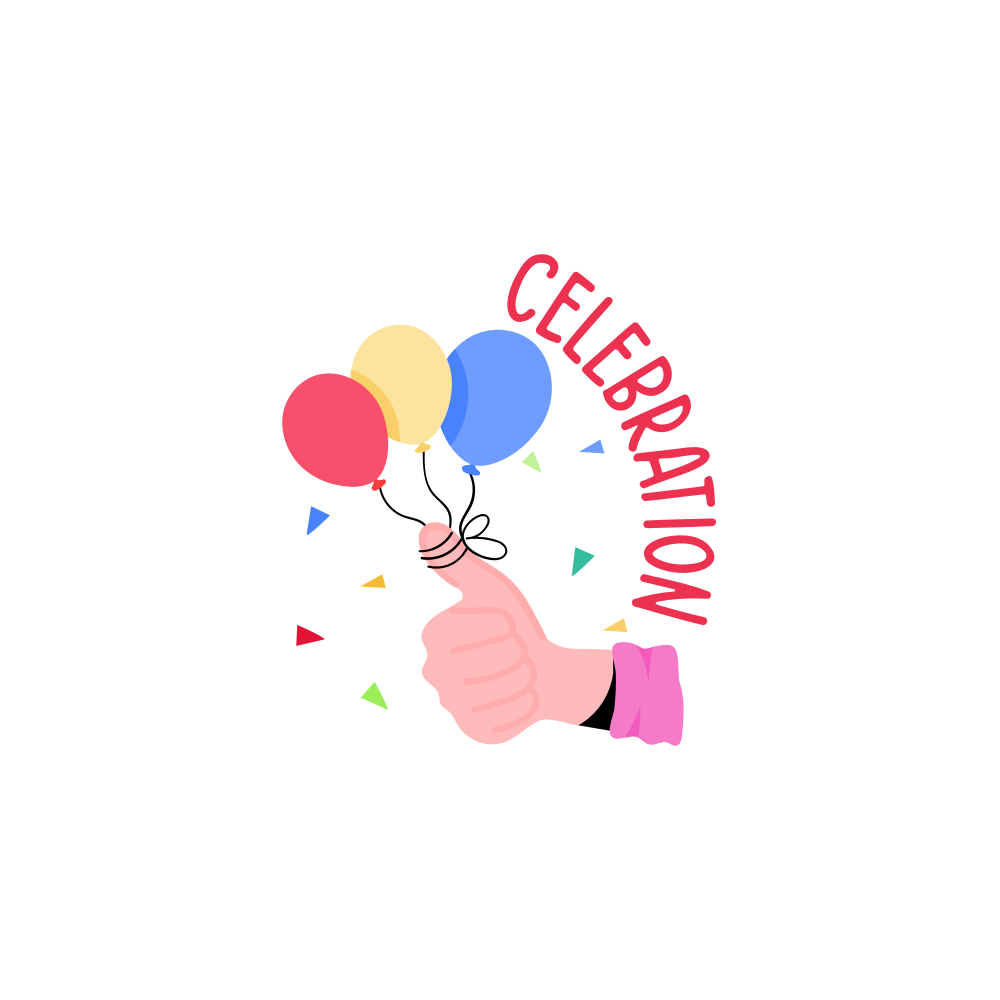 Celebrate Free Sticker Transparent Gallery