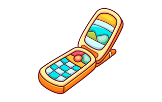 Cellular Phone Sticker PNG