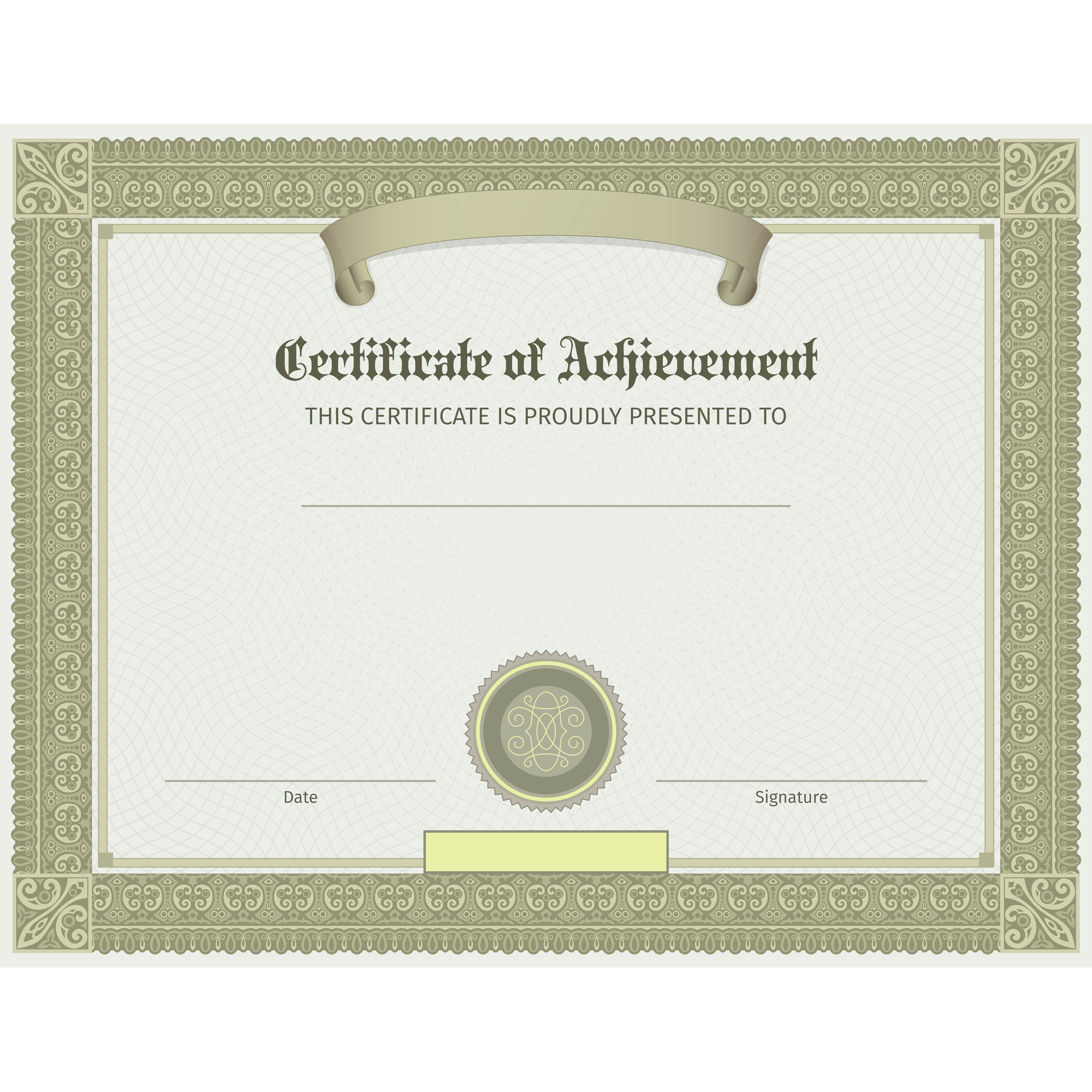 Certificate Template  Transparent Image