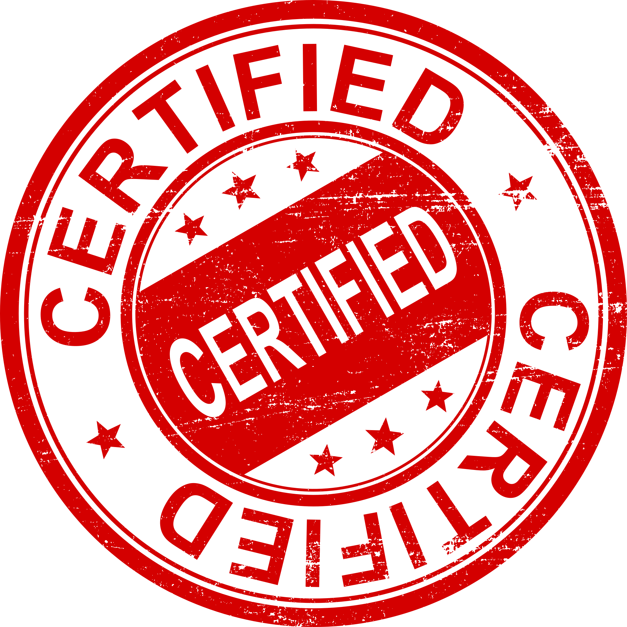 Certified Stamp  Transparent Clipart