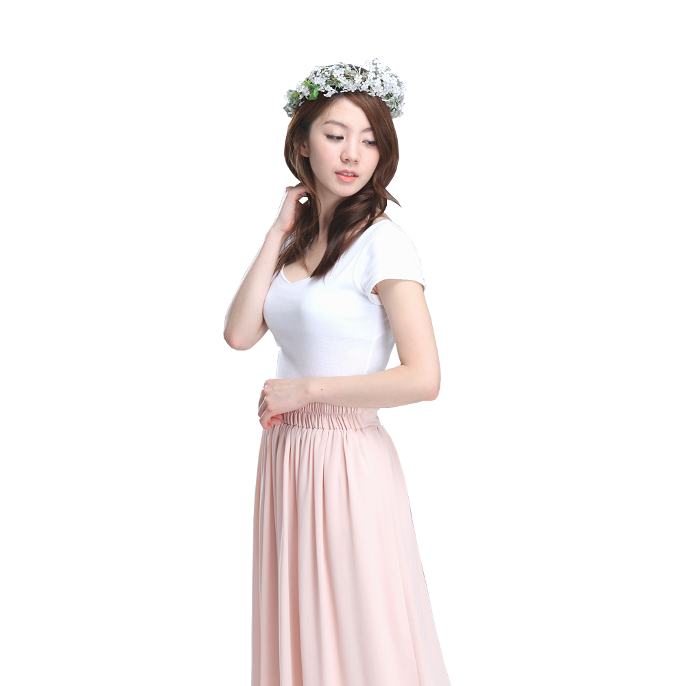 Chae Eun In White Dress Transparent Clipart