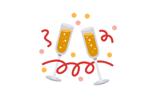 Champagne Sticker PNG