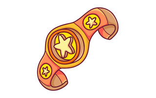 Champion Belt Free Sticker PNG