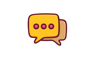 Chatting Free Sticker PNG