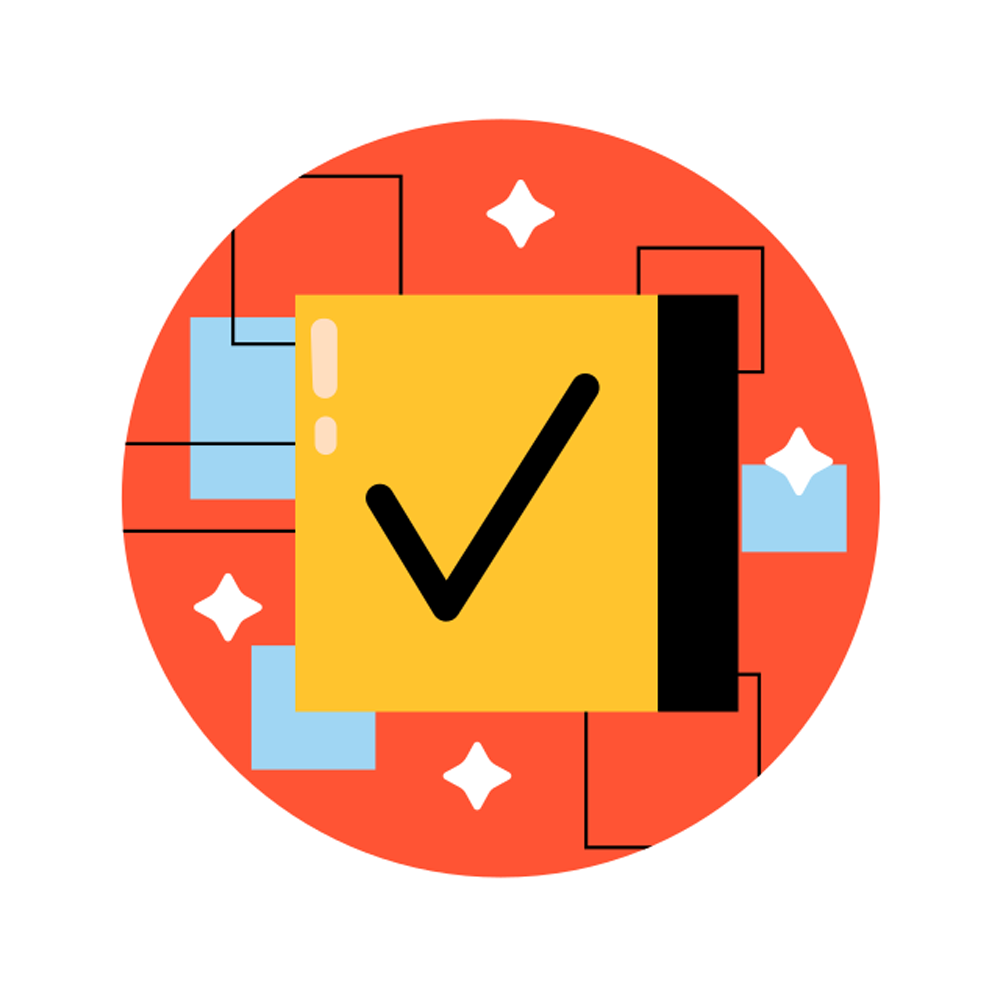 Checked Free Sticker Transparent Clipart