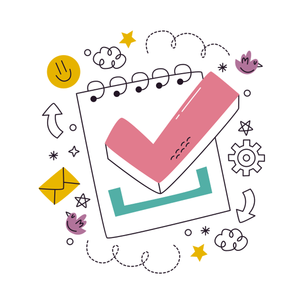 Checked Free Sticker Transparent Gallery