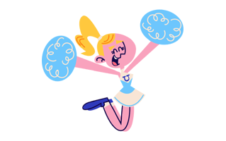 Cheerleader Sticker PNG