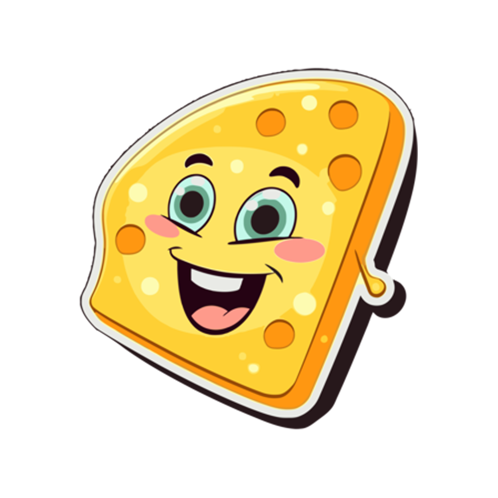 Cheese Free Sticker Transparent Image