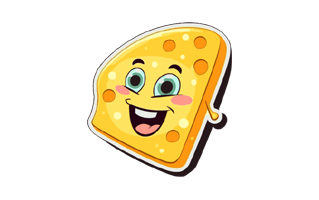 Cheese Free Sticker PNG
