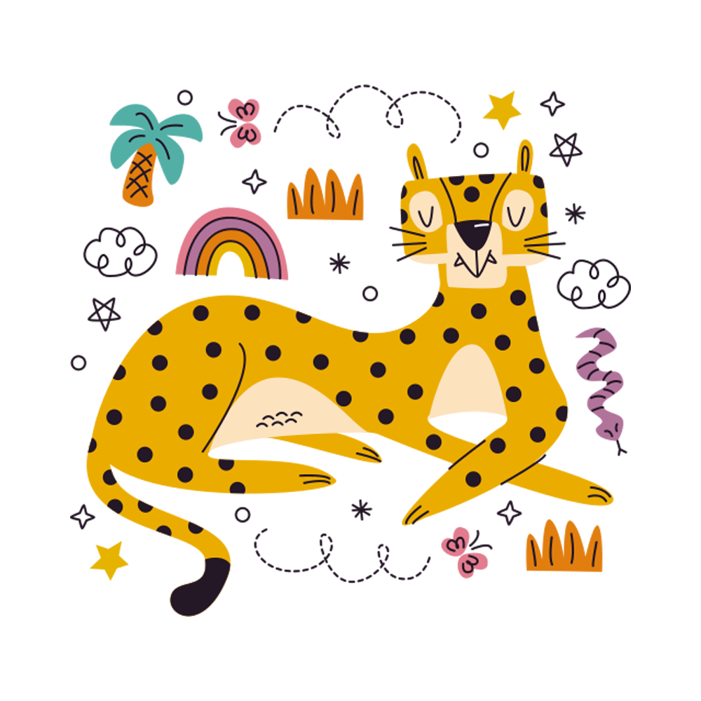 Cheetah Free Sticker Transparent Image