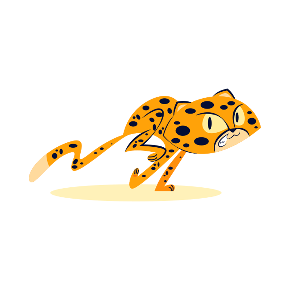 Cheetah Free Sticker Transparent Clipart