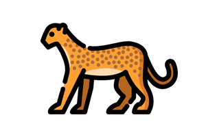 Cheetah Sticker PNG