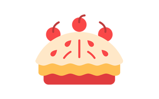 Cherry Pie Sticker PNG