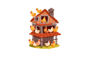 Chicken Coop Free Sticker PNG