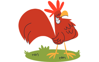Chicken Free Sticker PNG