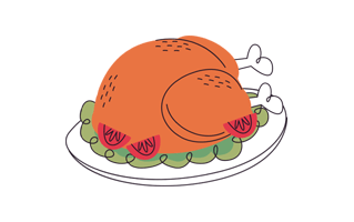 Chicken Sticker PNG