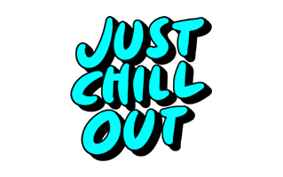Chill Out Sticker PNG