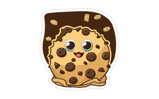 Choco Chip Sticker PNG