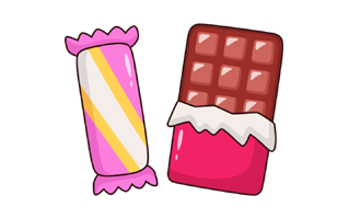 Chocolate Bar Sticker PNG