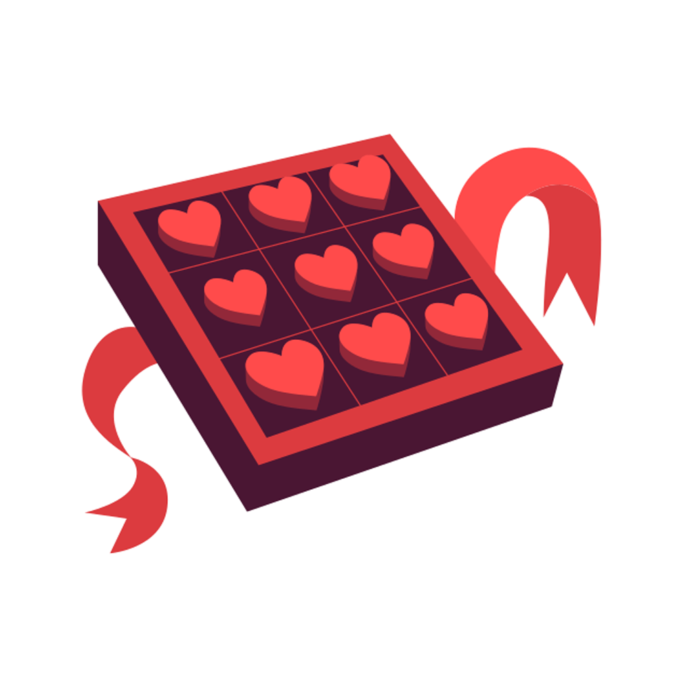 Chocolate Box Free Sticker Transparent Image