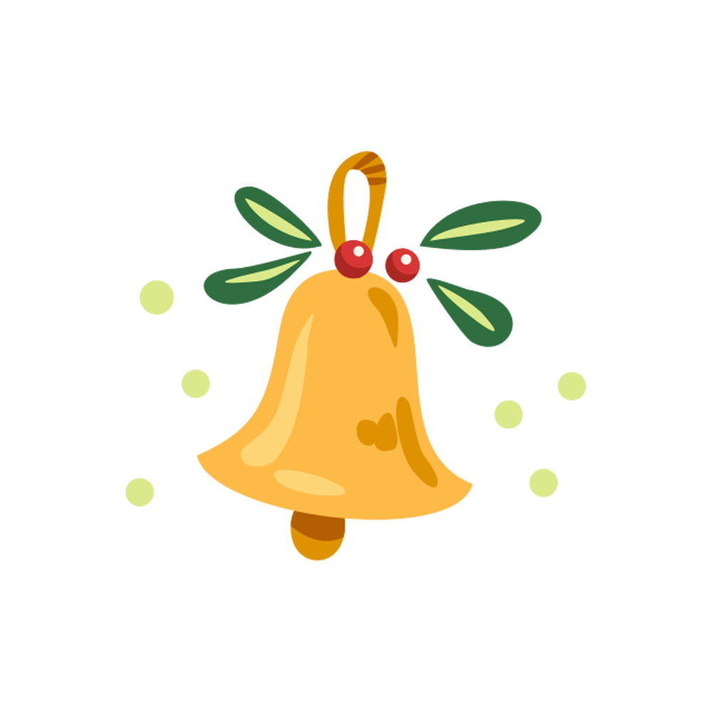 Christmas Bell Free Sticker Transparent Photo