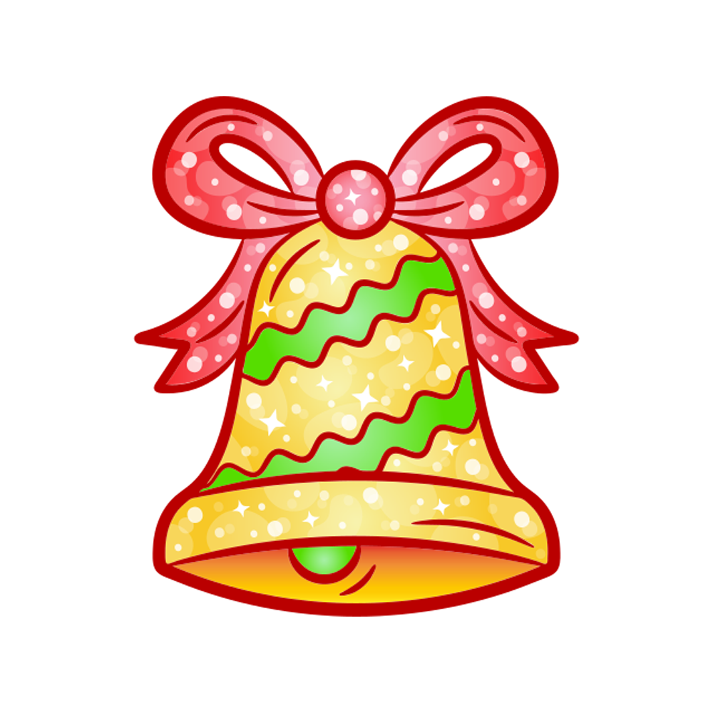 Christmas Bell Free Sticker Transparent Picture