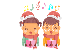Christmas Carols Free Sticker PNG