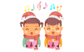 Christmas Carols Sticker PNG