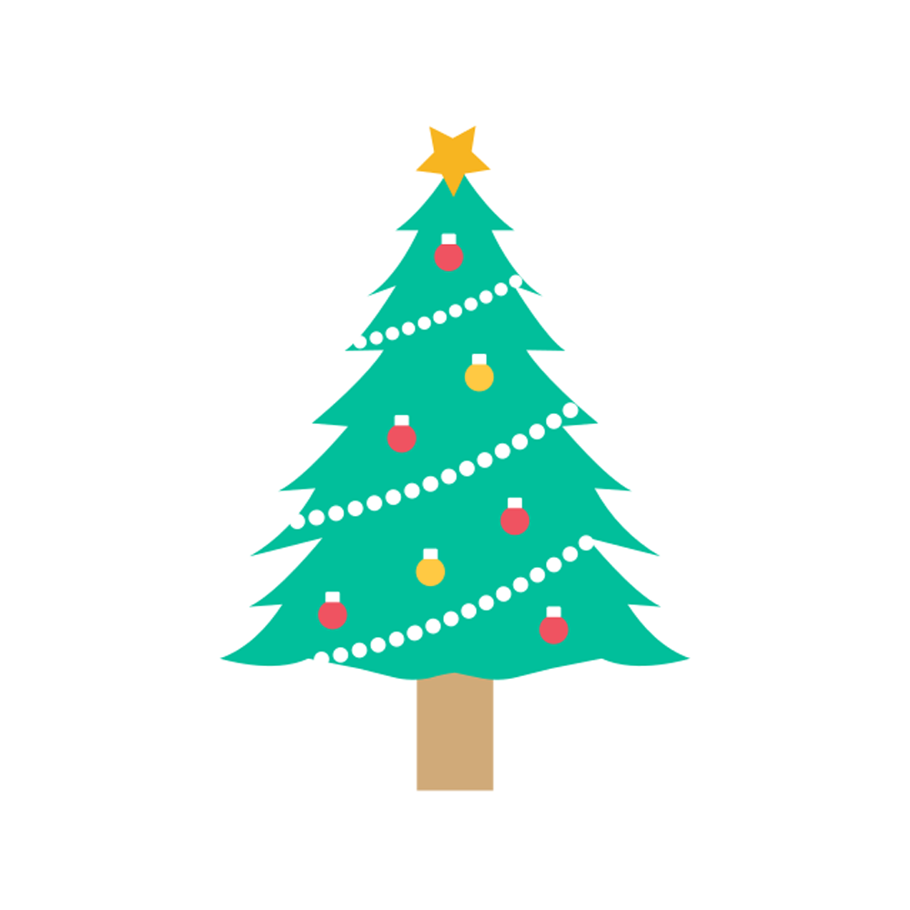 Christmas Tree Free Sticker Transparent Image