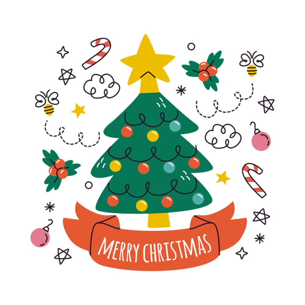 Christmas Tree Free Sticker Transparent Gallery