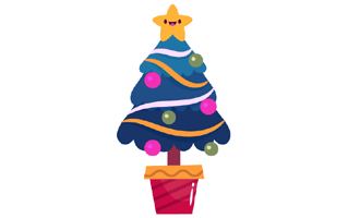 Christmas Tree Sticker PNG