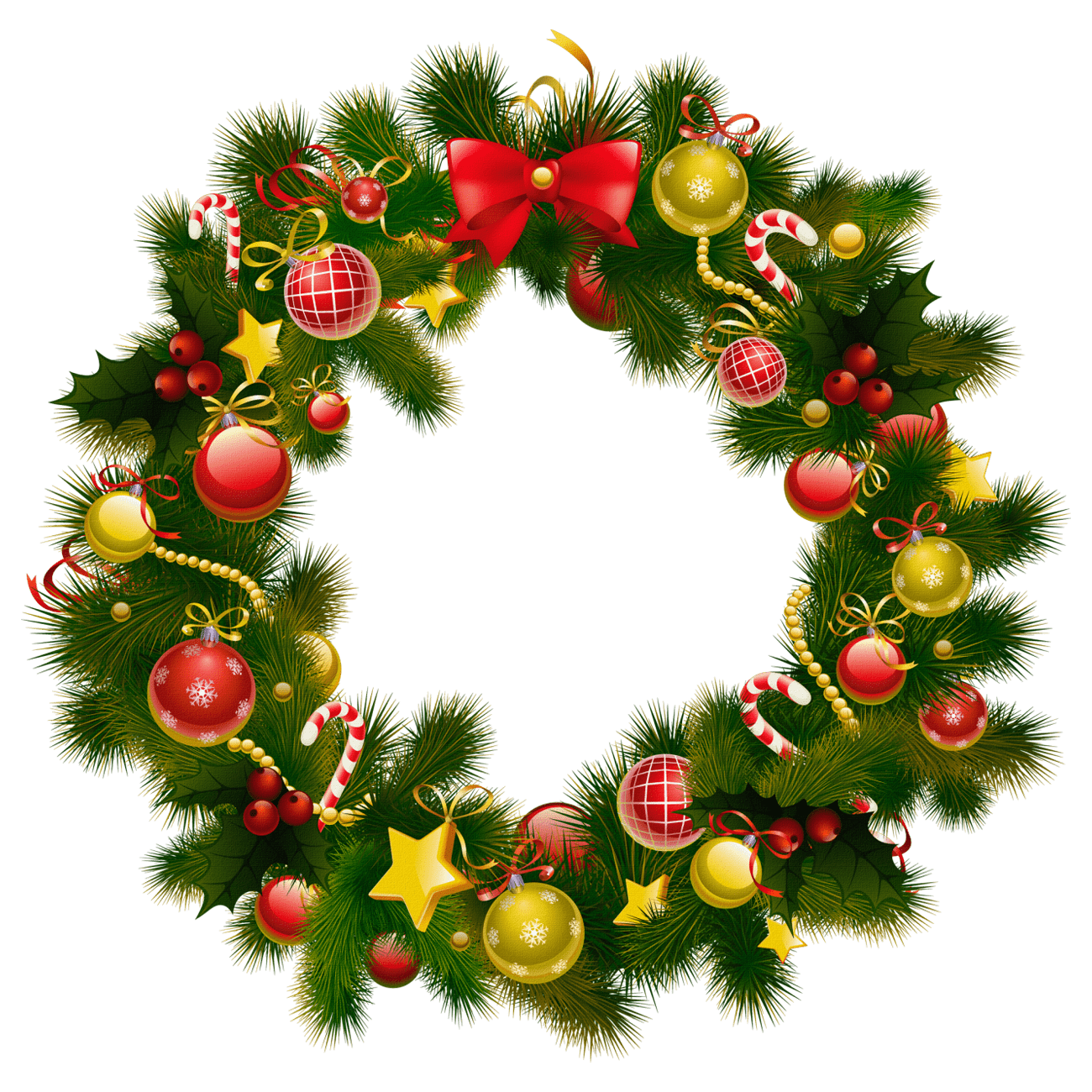 Christmas Wreath Transparent Clipart