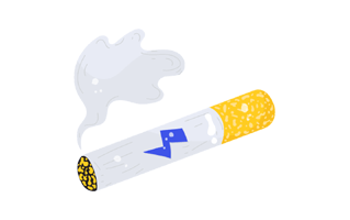 Cigarette Sticker PNG