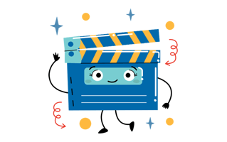 Clapperboard Free Sticker PNG