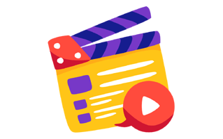 Clapperboard Sticker PNG