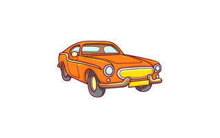 Classic Car Free Sticker PNG