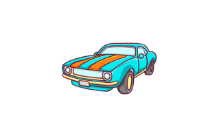 Classic Car StickerPNG