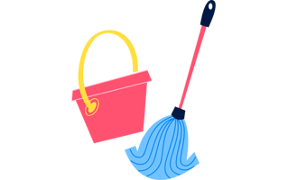 Cleaning Sticker PNG